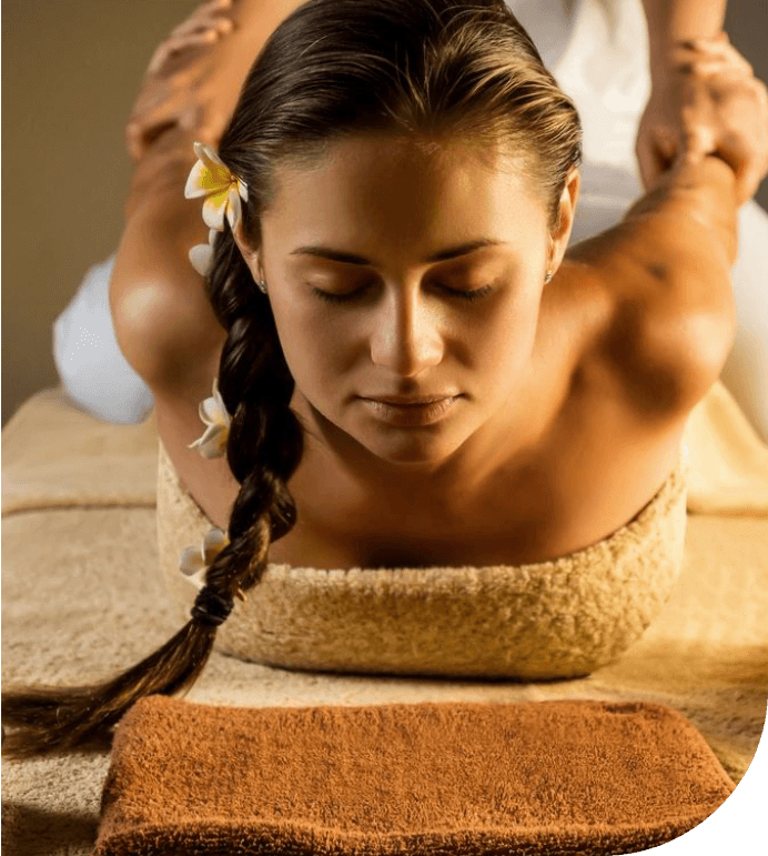 Thai massage for women hands stretch