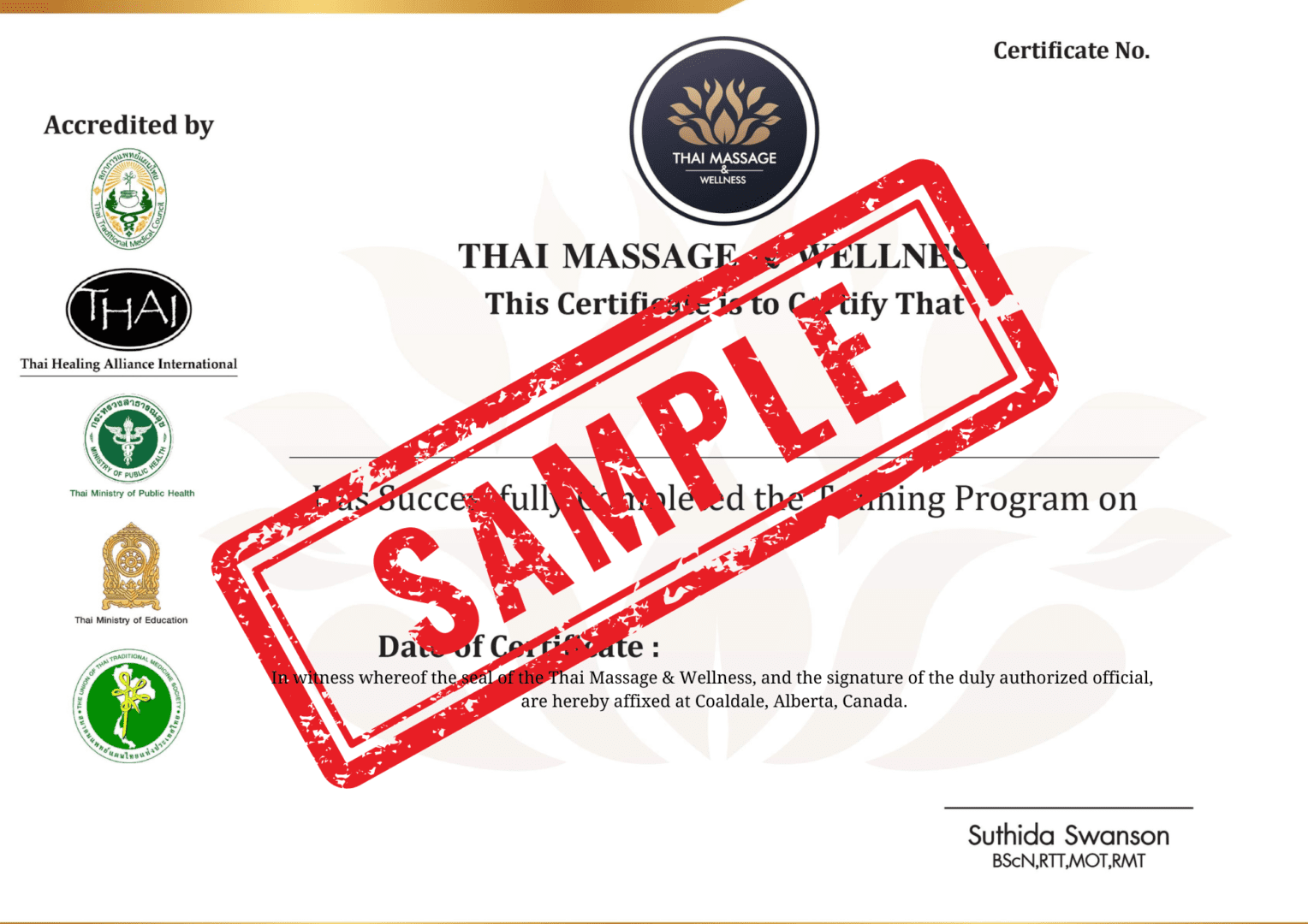 Copy of THAI Massage Therapy Certification (A4 (Landscape))
